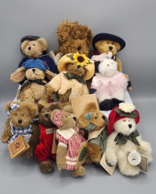 Boyds bears plush lot 11 -  7 inch one 8 inch All With Original Tags.