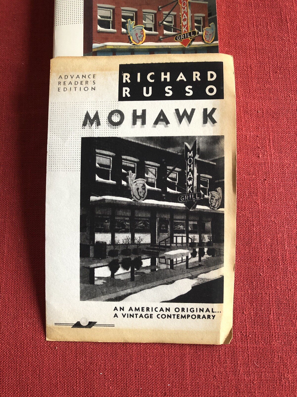 MOHAWK RICHARD RUSSO 1986 advance reader's edition first edition first printing