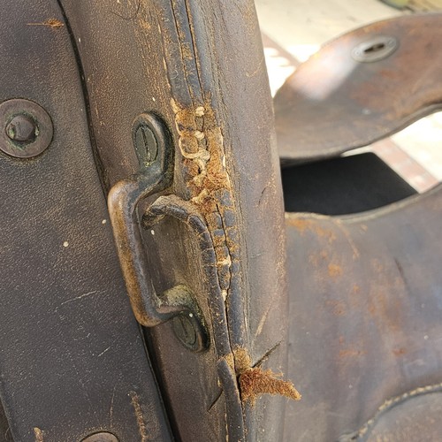 McClellan US MILITARY CALVARY WWI LEATHER HORSE SADDLE 11 1/2" - Picture 10 of 24