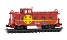 AT&SF Santa Fe 36' Riveted Steel Offset Cupola Caboose MTL #100 00 471 N Scale