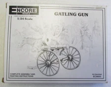 NEW Encore Gatling Gun 1:24 Scale Model plastic Craft Kit EC9693
