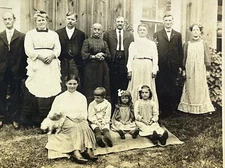 Vintage RPPC Postcard Nestlerode Family Photograph Real Photo Early 20th Century