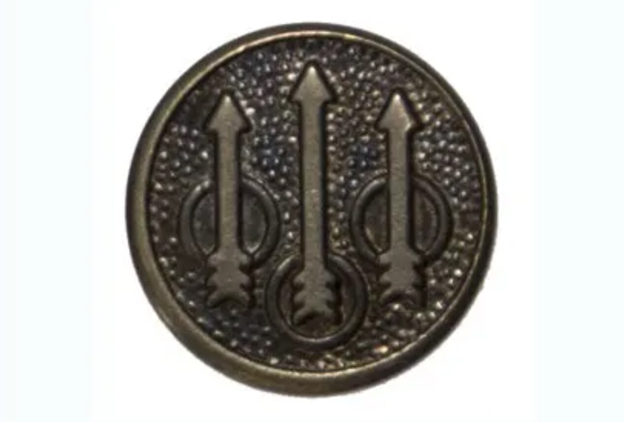 Beretta 92 96 M9 Elite Brass Trident Grip Emblems 1/2