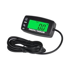 Yooreal Digital Hour Meter Tachometer RPM alerts For lawn mowers, snow plows etc