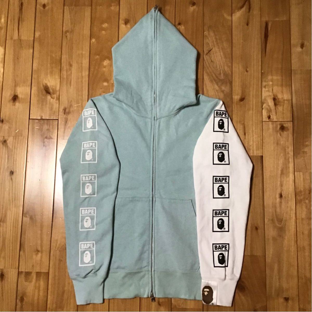 BAPE ASNKA logo full zip hoodie Mint A Bathing Ape Size S | eBay