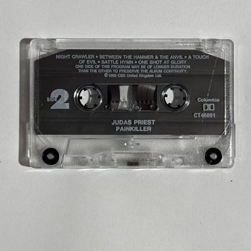 Judas Priest Painkiller Cassette Tape OG US 1990 w/HYPE Matte Shell EX/VG - Picture 4 of 6