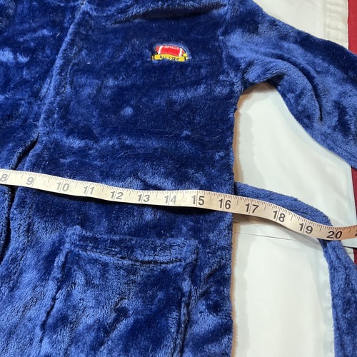 Komar Kids BLUE ROBE Football Basketball Soccer STAR Fleece Hooded TIE BELT 7/8 - Picture 7 of 16