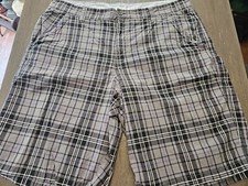 Canyon River Blues Men's Gray Plaid Shorts Size 40