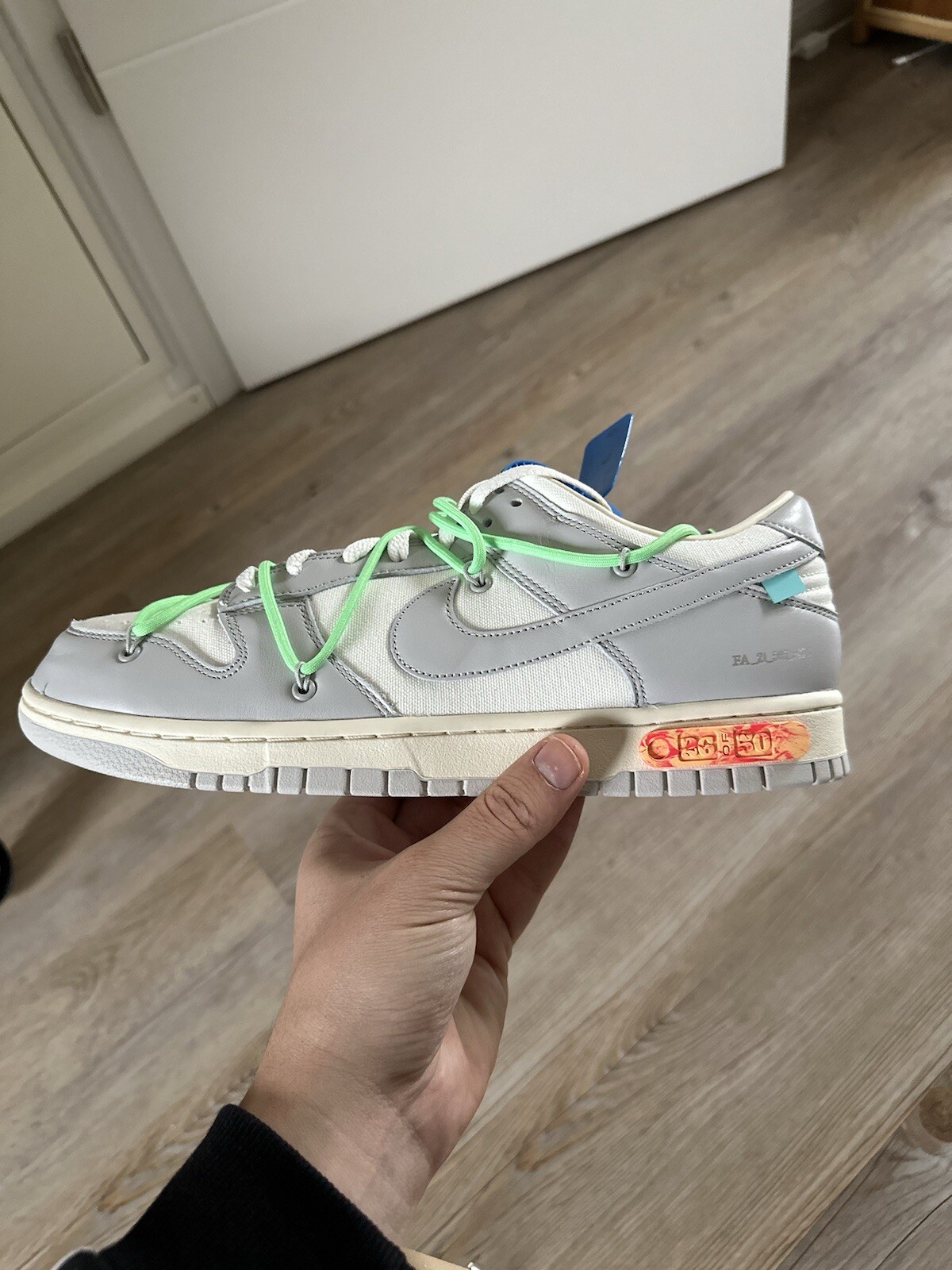 OFF WHITE X NIKE Nike Dunk Low x Off White lotto 26 46