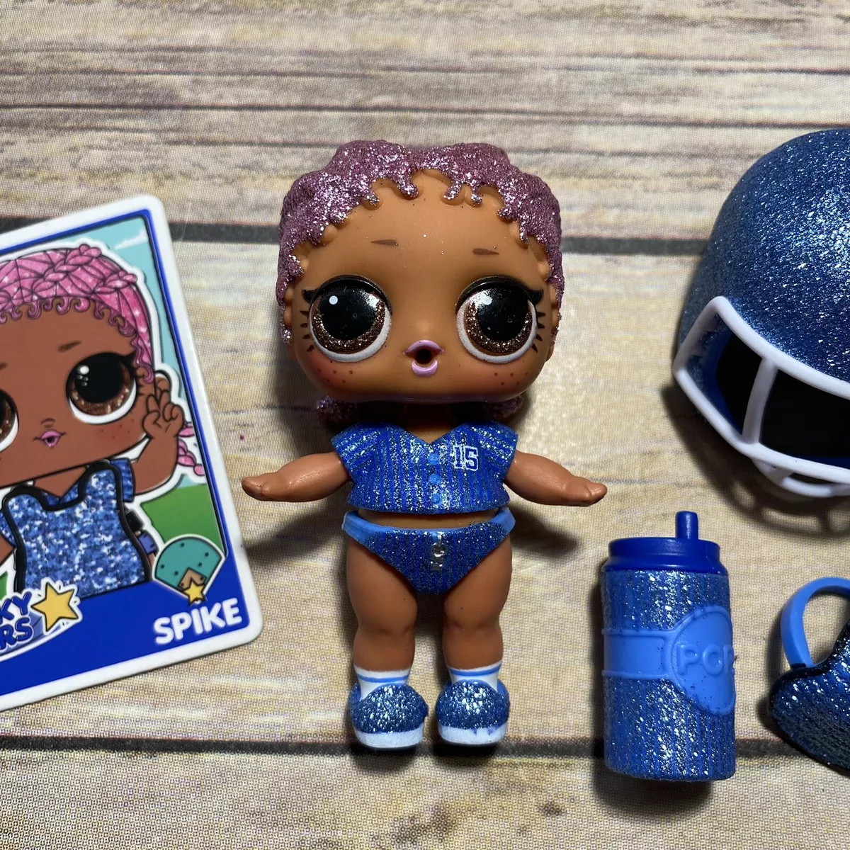 LOL Surprise Doll ALL STAR BB s SPIKE BABY Big Sis BASEBALL TEAM GLITTER Catcher