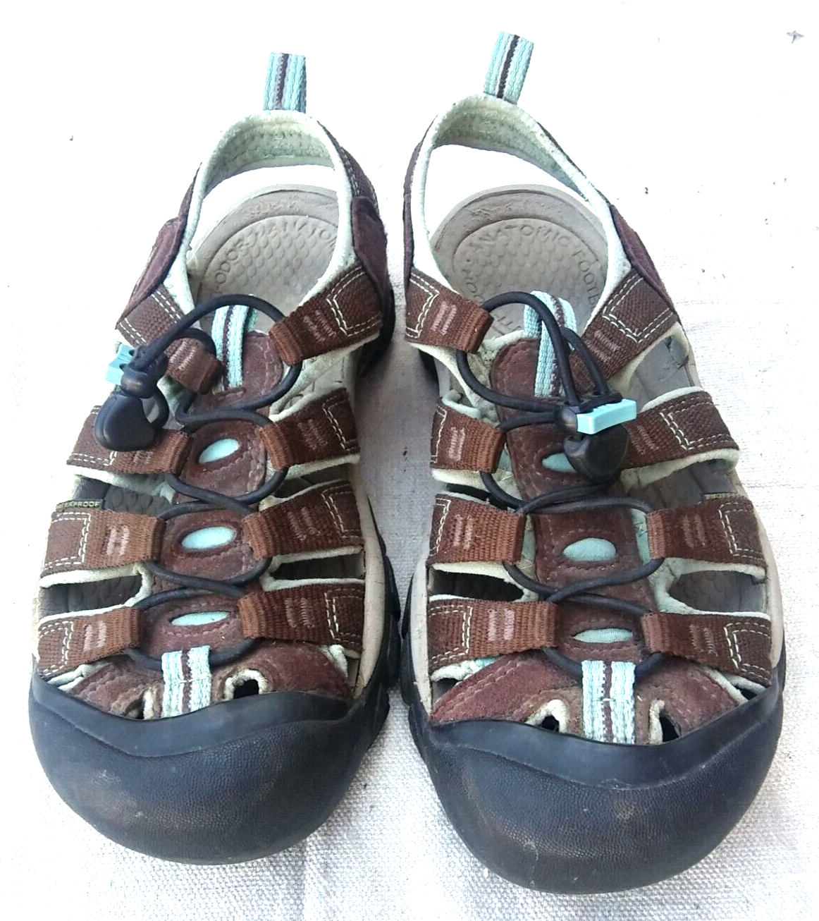 Scarpe da donna marroni Keen Newport taglia 6 1 2 impermeabili escursionismo outdoor