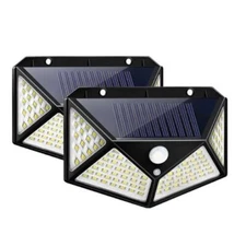 Outdoor 100 LED Solar Light Motion Sensor Waterproof Sunlight Wall Lamp