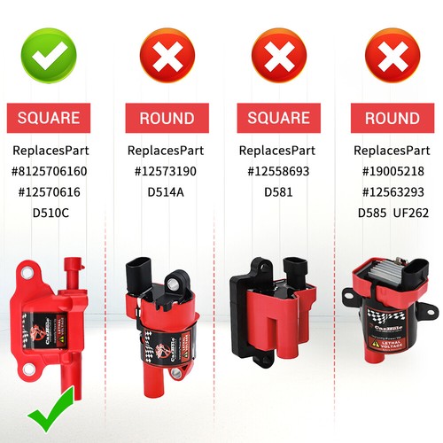 8X Ignition Coil & 8X Iridium Spark Plug & 8XWire set For Chevrolet GMC V8 UF413 - Picture 7 of 24
