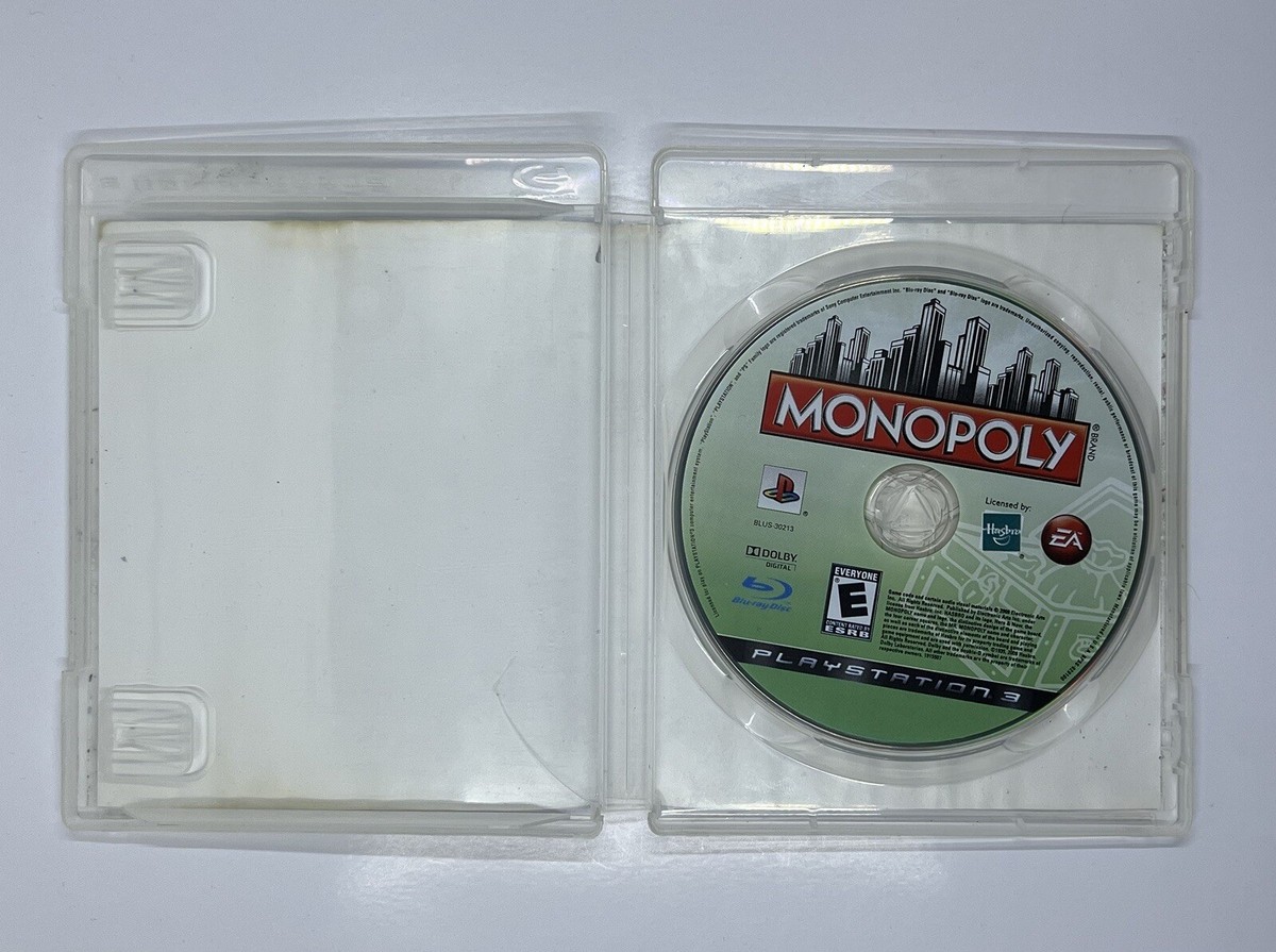 Monopoly (Sony PlayStation 3, 2008) COMPLETE CIB Manual w PS3 Case