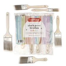 Incraftables Assorted Chalk Paint Brush Set (5pcs). Best Chalk Paint Brushes