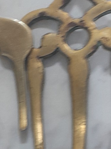 Set Of 4 Vintage Brass Hearth Fireplace Toasting Forks 17.5"-19" Cat Chester Imp - Bild 16 von 19
