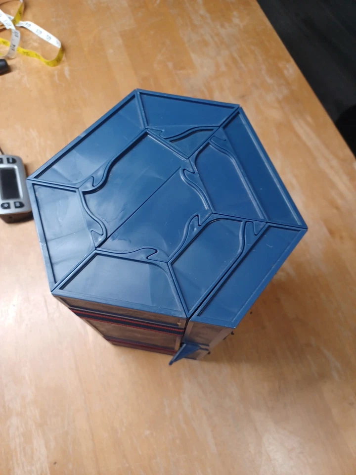 Caja de almacenamiento enrollable organizadora ROLYKIT vintage. Color azul. Foto 4 de 4