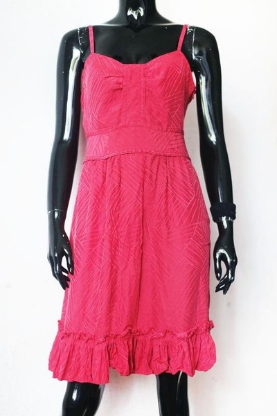 Women Marc Jacobs Dress Pink Silk 36