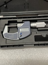 MITUTOYO 293-832-30 Electronic Outside Micrometer: 1" Max, Solid Carbide Face