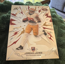 Topps Jordan James RC Rookie #185 San Francisco 49ers 2026 NFL Football Card. rookie card picture