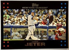 DEREK JETER - MANTLE - BUSH 2007 Topps HOF New York Yankees Baseball Card #40a