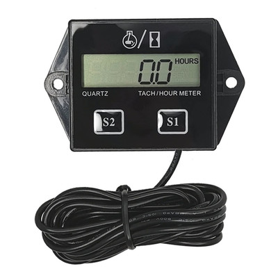 Tachometer for Small Engine,Rpm Gauge and Hour Meter,Digital Tachometer