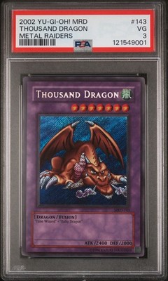 Vintage Yu-Gi-Oh! Thousand Dragon Metal Raiders Secret Rare PSA 3
