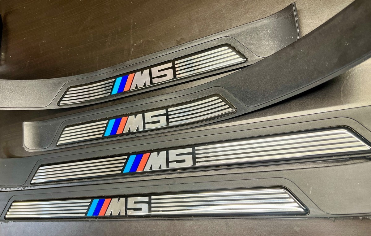 E39 M5 Genuine BMW Front & Rear Door Sill Trim Plate Set 4pcs