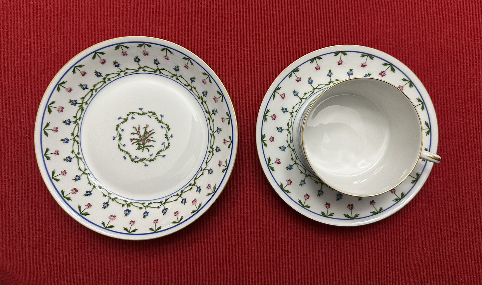 Raynaud Ceralene La Fayette Flat Cup/Saucer/Salad Plate Set