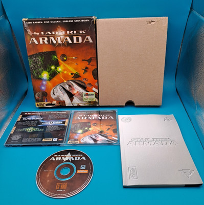 PC Spiel Star Trek Armada 2000 deutsch Big Box OVP , CD gut