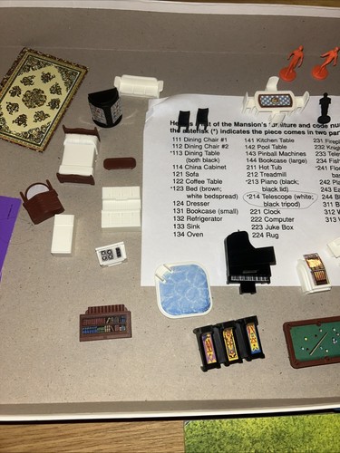 Vintage 1995 Electronic Talking Mystery Mansion Board Game Incomplete - Picture 10 of 23