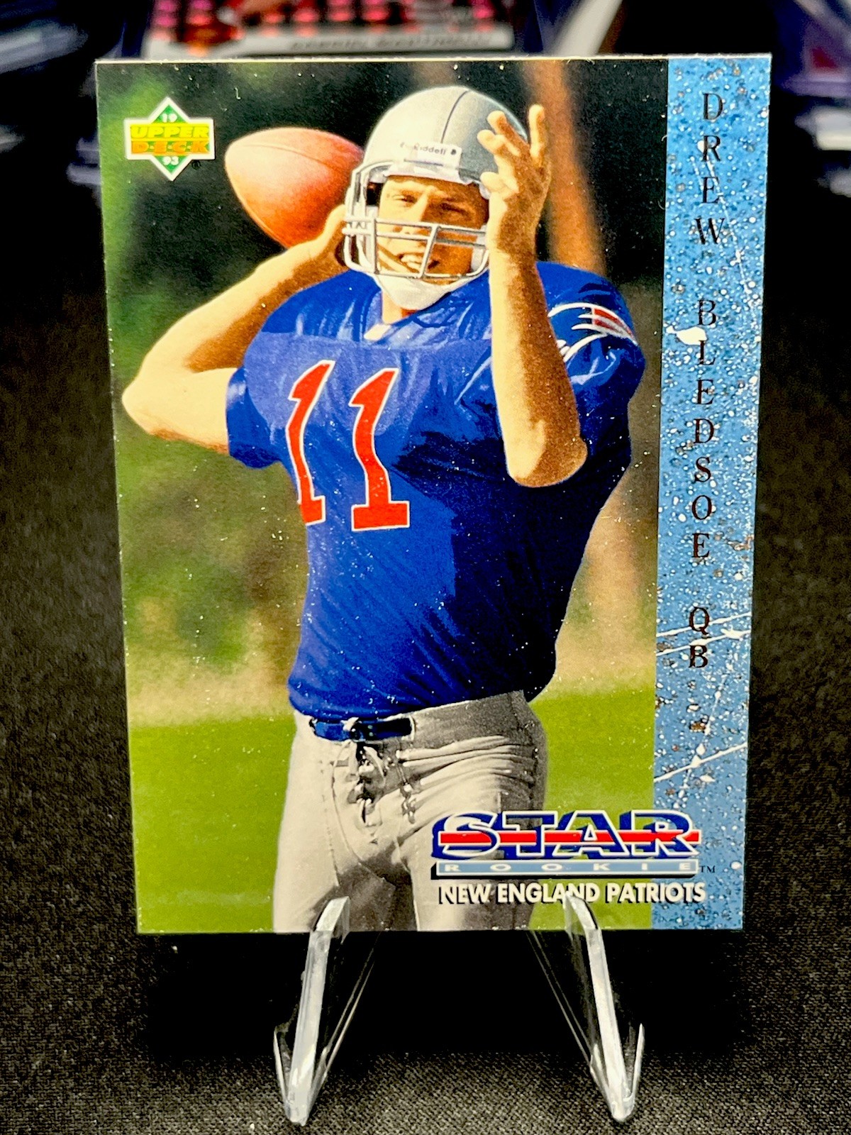 1993 Upper Deck - #11 - Drew Bledsoe RC - New England Patriots Rookie