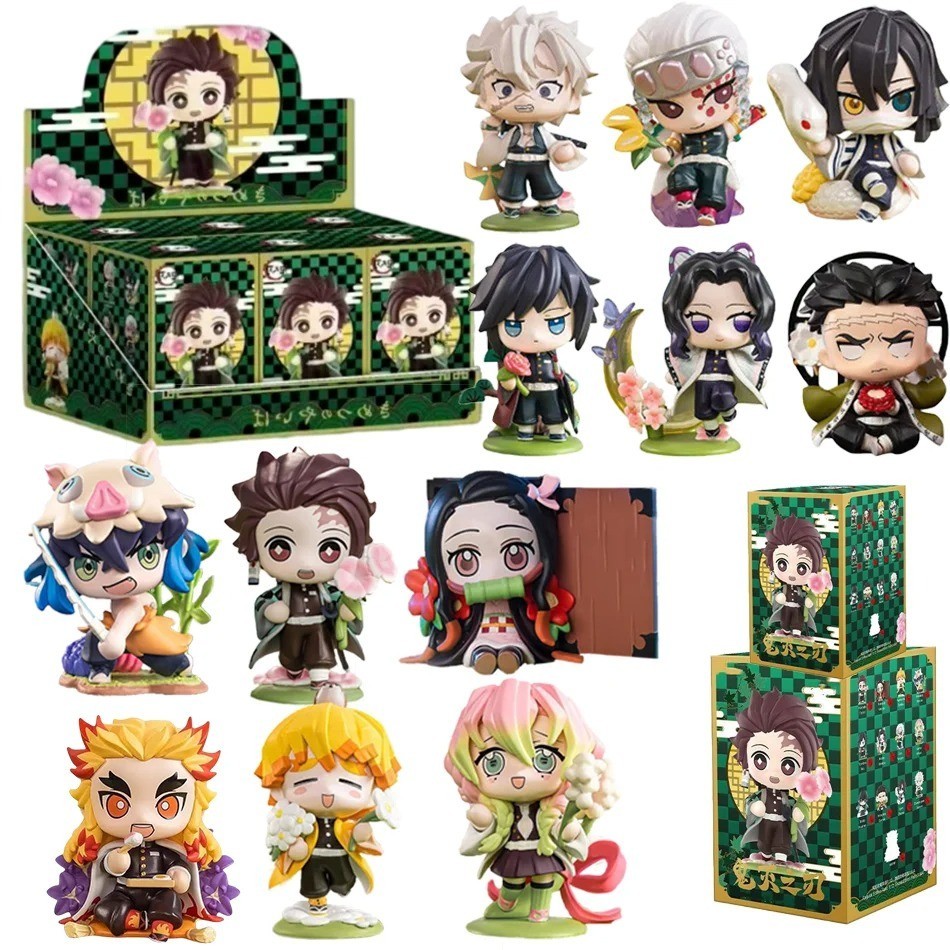 Demon Slayer Blind Box Action Figure Zenitsu Mitsuri Kamado Nezuko Anime Manga ✨
