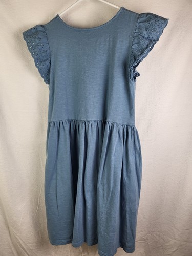 Cat and Jack Girls Dress size XL 14/16 Eyelet flutter sleeves - Picture 5 of 11