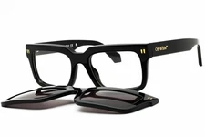 NEW Off White CLIP ON2 -OERI130C99PLA0011307 Sunglasses 54mm 100% Authentic