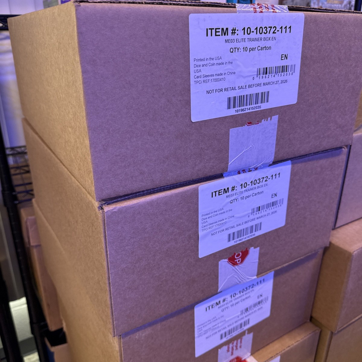 Sealed Perfect Order ETB Elite Trainer Box Case - Pokemon ME03
