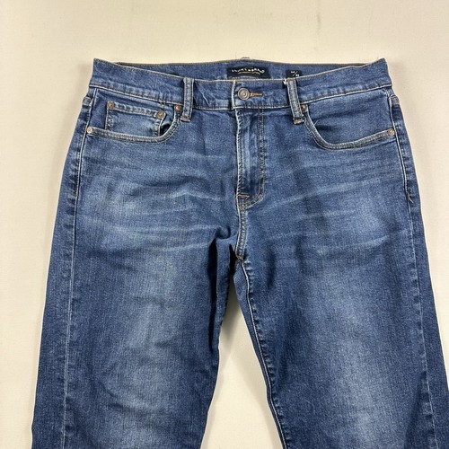 Jeans LUCKY BRAND 221 denim dritto blu uomo 34x32 casual lavaggio scuro - Foto 4 di 11