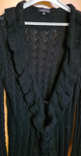 Lang Weste Ärmel Farbe schwarz 90 cm ca. modisch top Spitze Art Boutique sehrgut