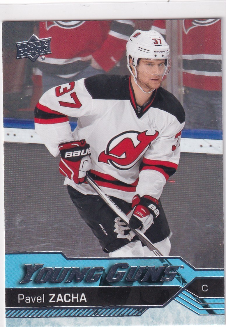 16/17 UD SERIES 1 PAVEL ZACHA YOUNG GUNS RC SP ROOKIE #248