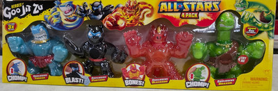 Heroes of Goo Jit Zu All Stars 4 Pack - Thrash Pantaro Blazagon Braxor