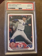 Cole Ragans 2023 Topps Update Series Rookie Card #US156 RC Texas Rangers PSA 10. rookie card picture
