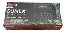 Sunex 12pc 1/4" Metric 6pt Point Magnetic Impact Sockets Set Tools Drive MM 1822