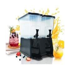 CLIVIA 6 galones dispensador de bebidas heladas, dispensador comercial de bebidas para fiestas...