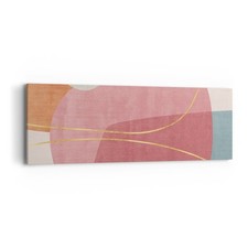 Quadro su Tela 90x30cm Astrazione Minimalismo Forme Stampe Immagini Murale