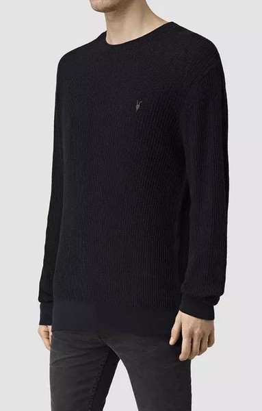 Men AllSaints Sweater Black 38 / M / 46 #4WG5