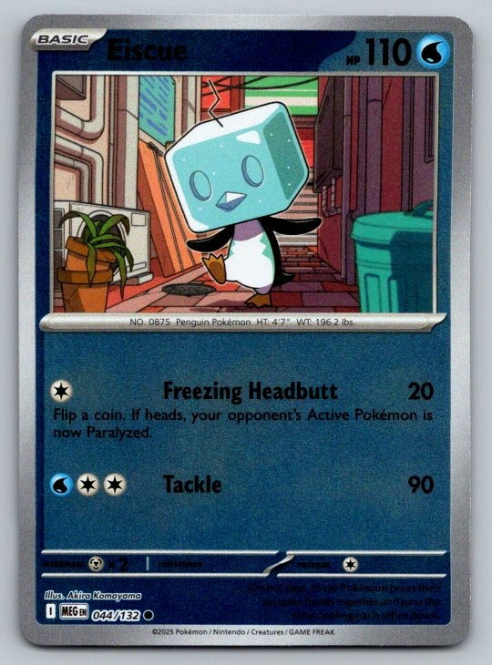 Eiscue ME01: Mega Evolution 044/132 NM Reverse Holo