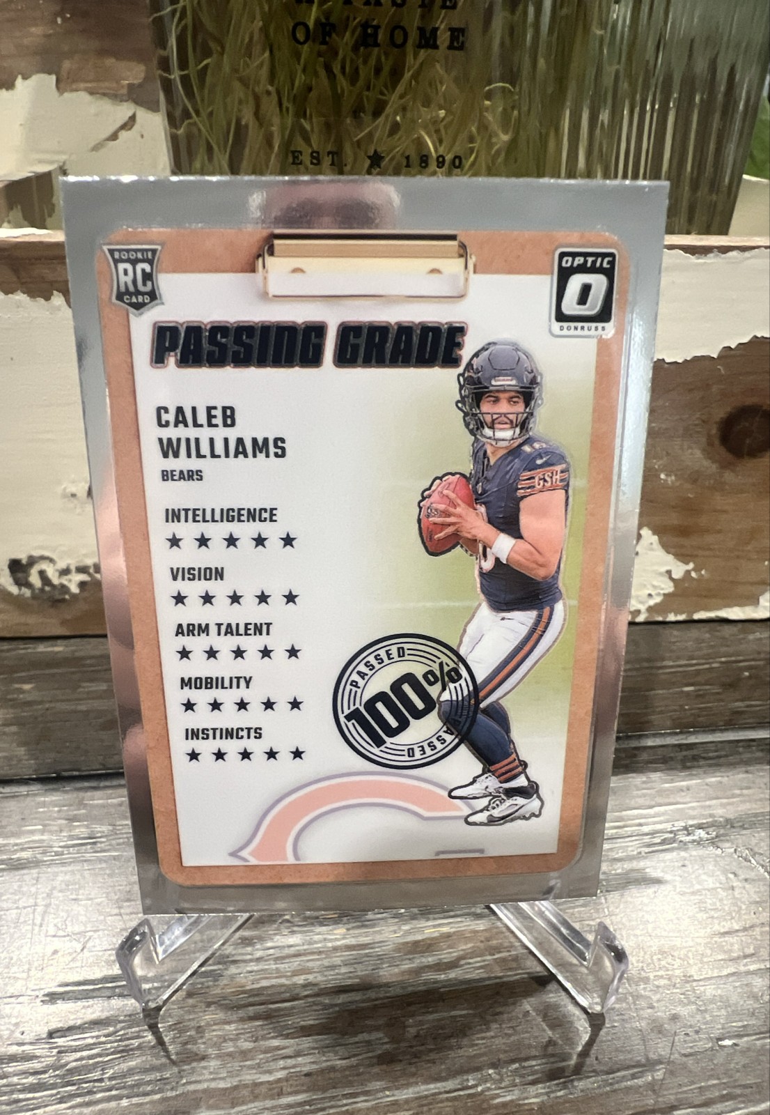 2024 Panini Donruss Optic - Passing Grade Caleb Williams #1 (RC) A16