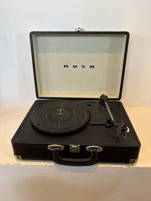 Bush Classic Retro tragbarer Koffer Plattenspieler KTS-601 schwarz - ohne Stromkabel