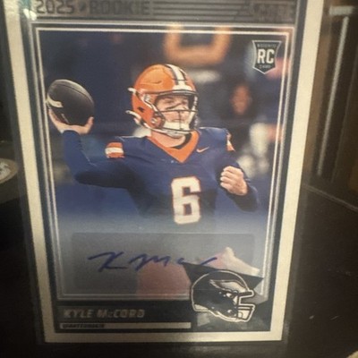 2025 Score Football Kyle McCord RC Auto Philadelphia Eagles #73