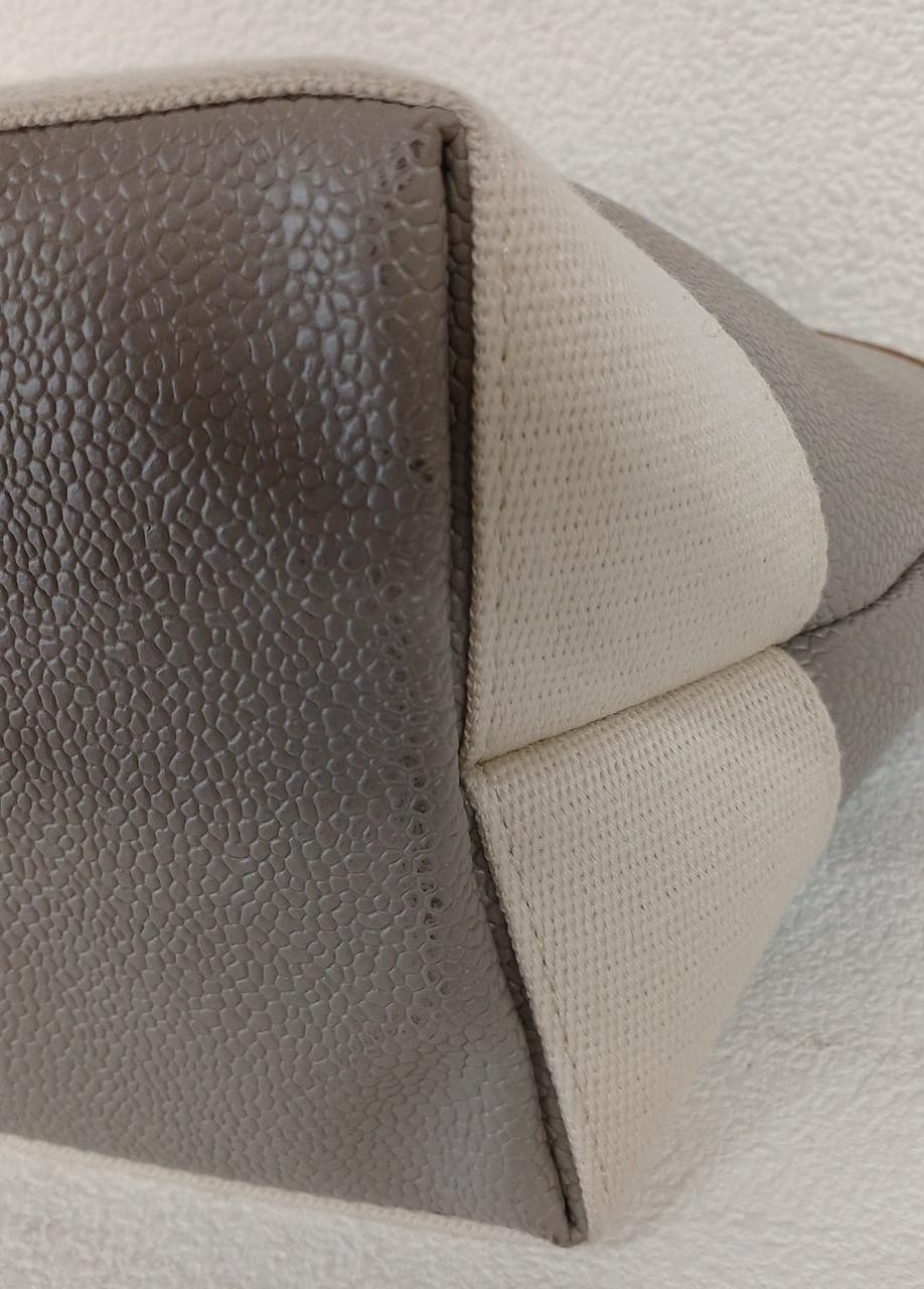 Mini Tote Bag Model Gray White Missing Pouch Cond… - image 8